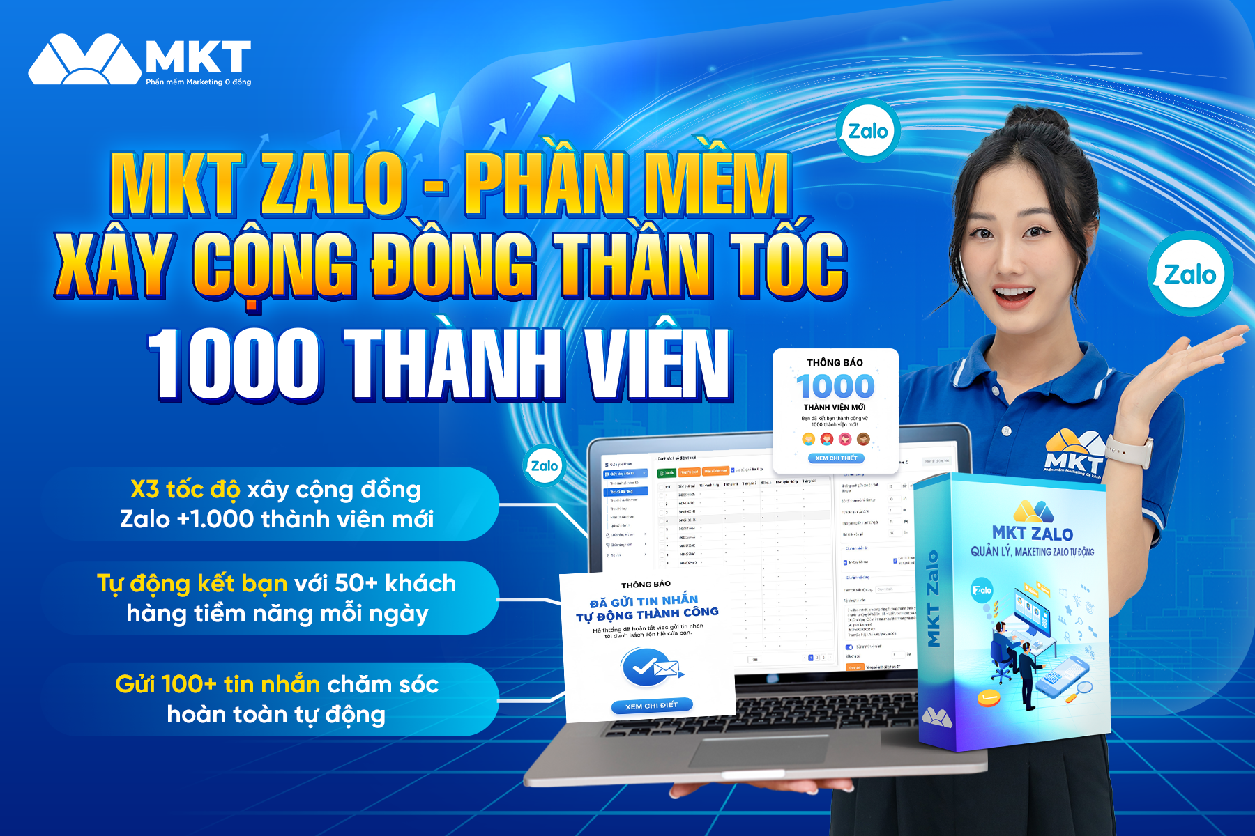 Sử dụng MKT Zalo để tự động lưu trữ lịch sử tin nhắn
