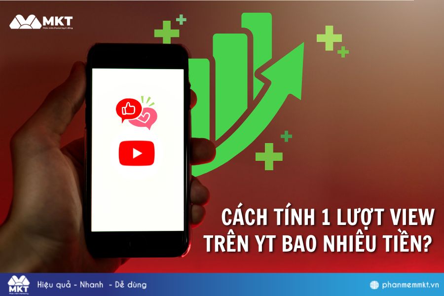 Cách tính 1 lượt view trên youtube bao nhiêu tiền