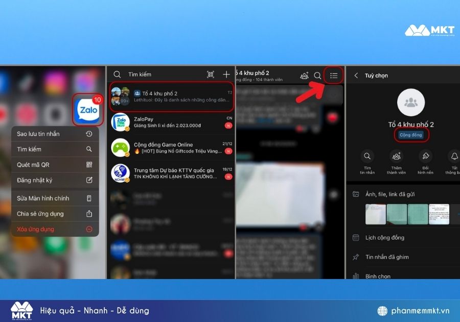 nâng cấp nhóm cộng đồng Zalo